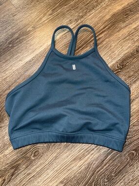 Nobull high neck sports bra Blue Green size Small